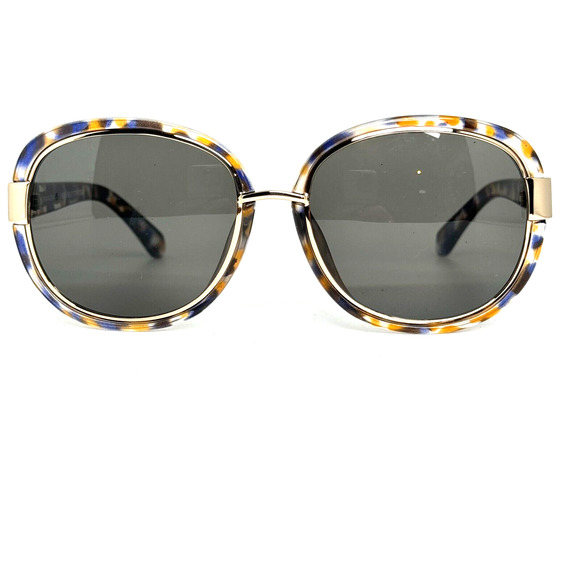 BCBG MAXAZRIA B839 Blue Tortoise Sunglasses Frames Gold H13599